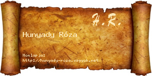 Hunyady Róza névjegykártya